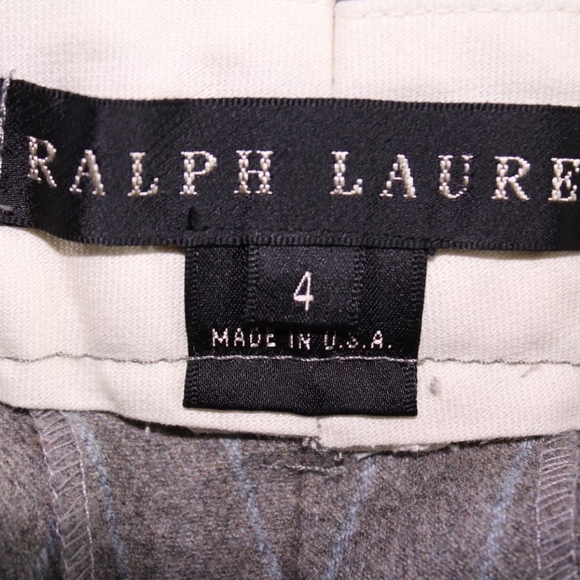 Ralph Lauren Striped Wool Cashmere Pants - Picture 2 of 3